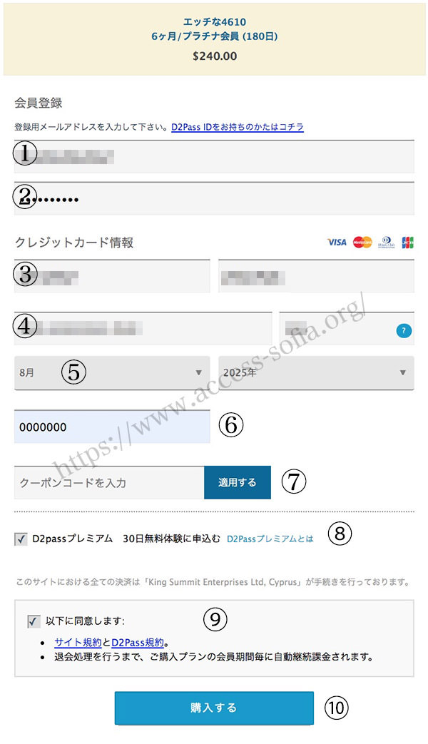 エッチな4610の入会の流れを図解します。