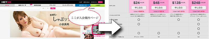 HEYZOの入会の流れを図解します。