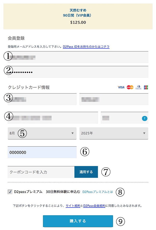 天然むすめの入会の流れを図解します。
